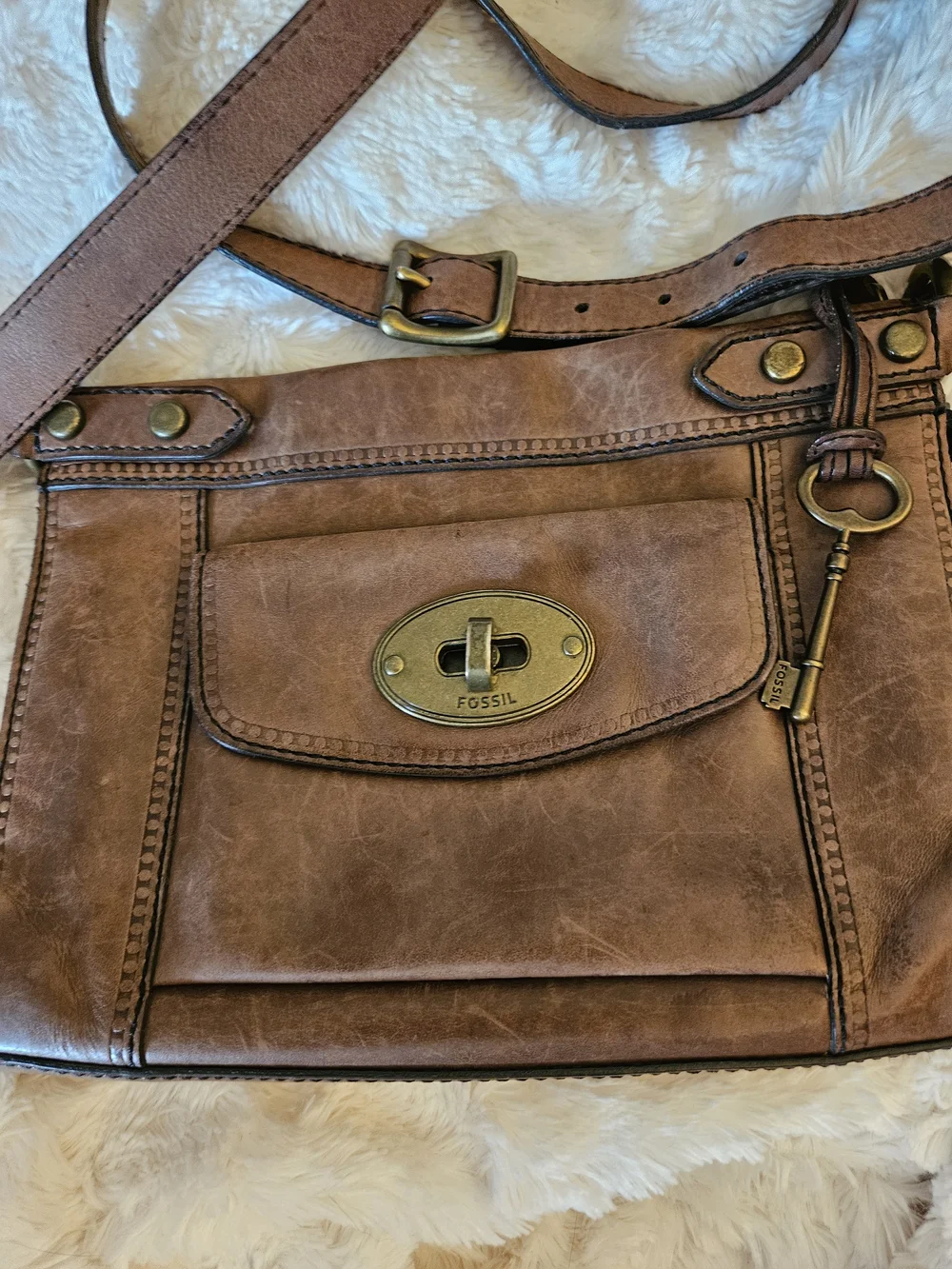 ✨️Fossil Live Long Vintage Maddox Crossbody Bag - Picture 2 of 8
